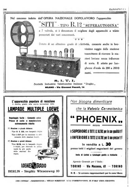 Radiofonia rivista quindicinale di radioelettricità