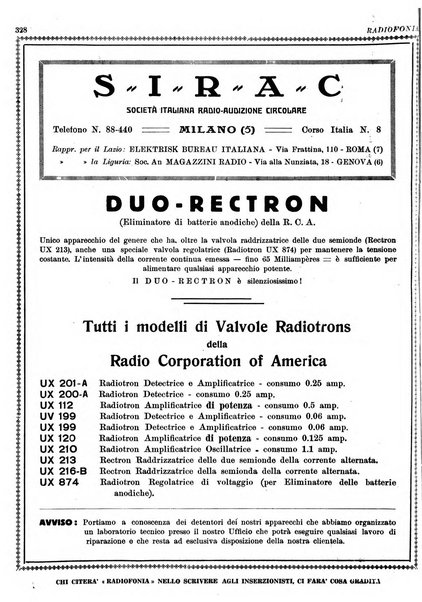 Radiofonia rivista quindicinale di radioelettricità