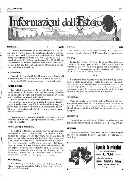 Radiofonia rivista quindicinale di radioelettricità