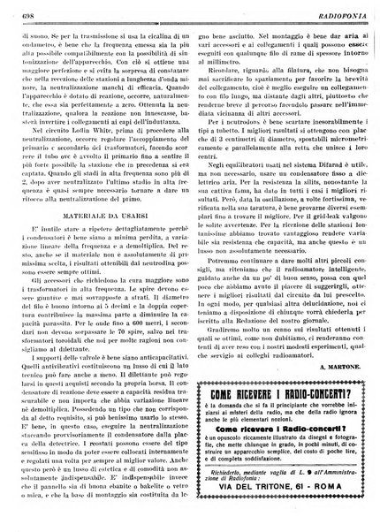 Radiofonia rivista quindicinale di radioelettricità