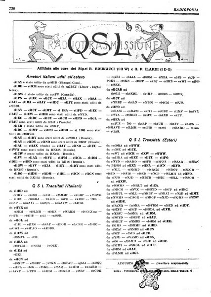 Radiofonia rivista quindicinale di radioelettricità