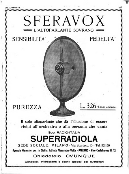 Radiofonia rivista quindicinale di radioelettricità