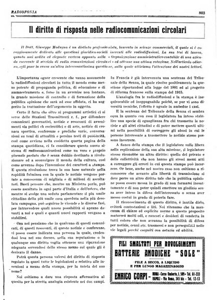 Radiofonia rivista quindicinale di radioelettricità