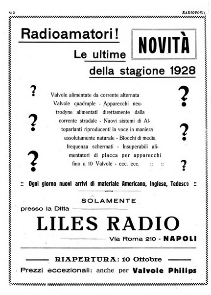 Radiofonia rivista quindicinale di radioelettricità