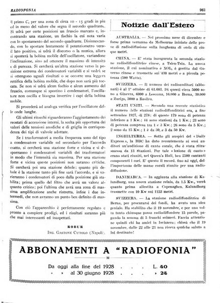 Radiofonia rivista quindicinale di radioelettricità