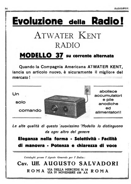 Radiofonia rivista quindicinale di radioelettricità