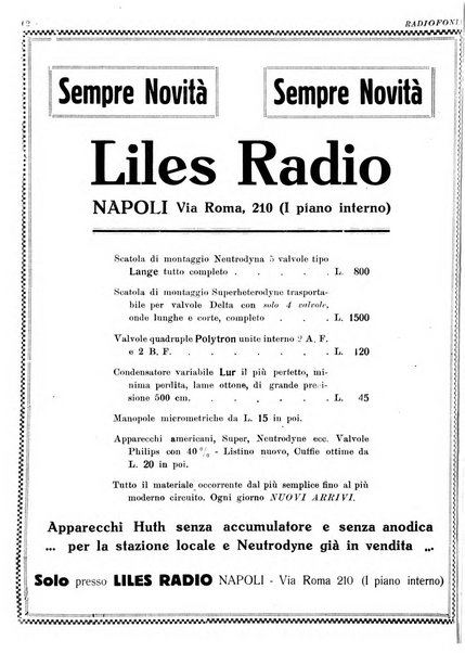 Radiofonia rivista quindicinale di radioelettricità