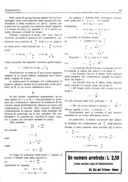 Radiofonia rivista quindicinale di radioelettricità