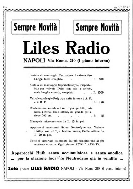 Radiofonia rivista quindicinale di radioelettricità