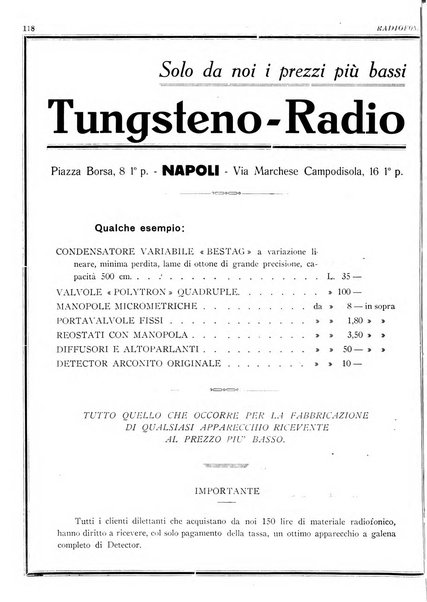 Radiofonia rivista quindicinale di radioelettricità