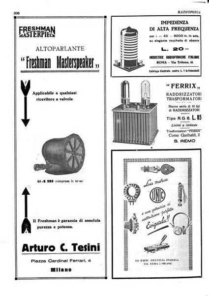 Radiofonia rivista quindicinale di radioelettricità