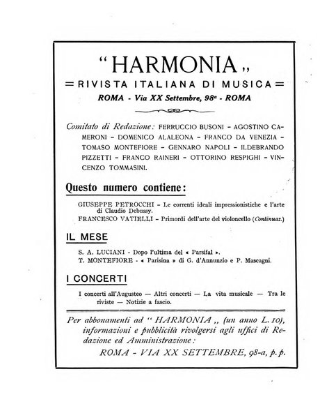 Harmonia rivista italiana di musica