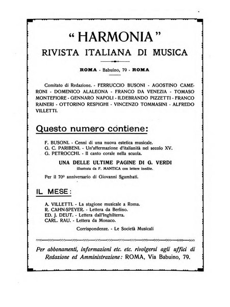 Harmonia rivista italiana di musica