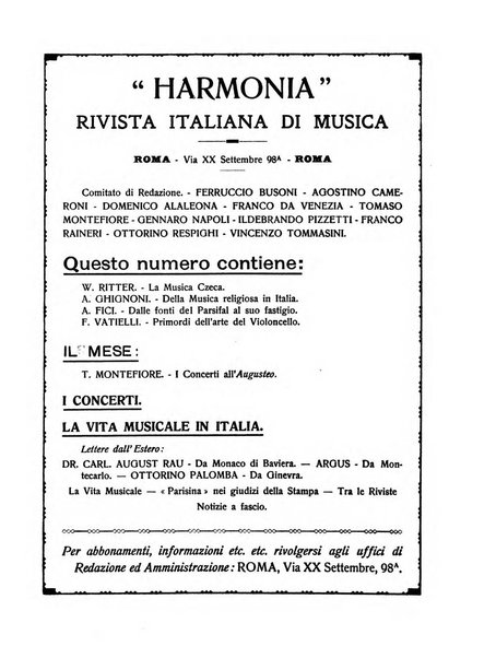 Harmonia rivista italiana di musica