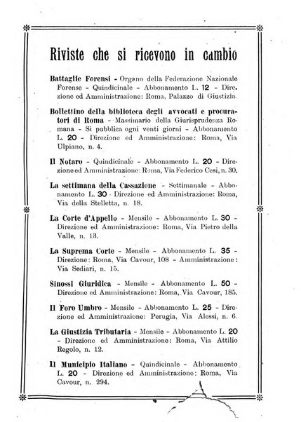 Rivista testamentaria raccolta mensile di giurisprudenza e di dottrina sulle questioni relative ai testamenti