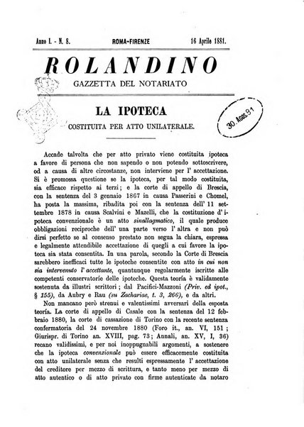 Rolandino gazzetta del notariato