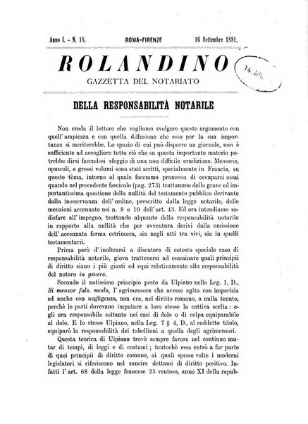 Rolandino gazzetta del notariato