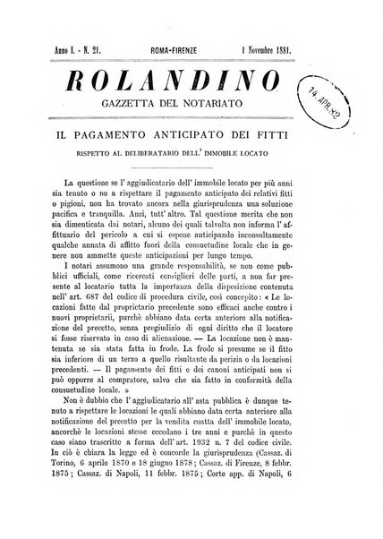 Rolandino gazzetta del notariato