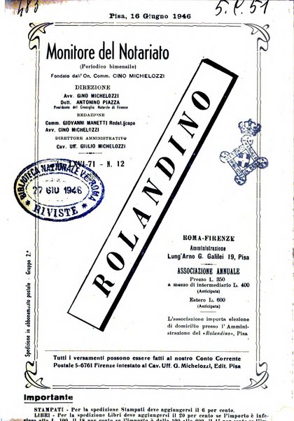 Rolandino gazzetta del notariato