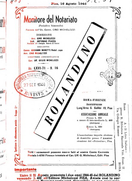 Rolandino gazzetta del notariato