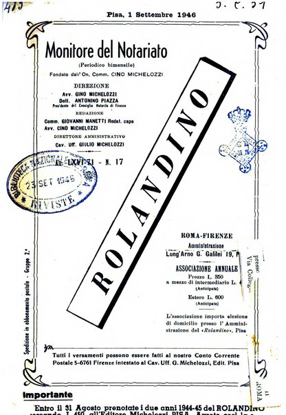 Rolandino gazzetta del notariato