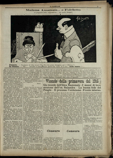 Il bastone : periodico umoristico illustrato