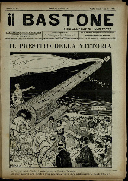 Il bastone : periodico umoristico illustrato