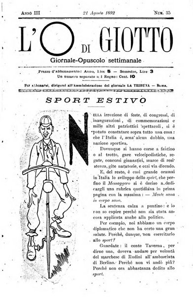 L'O di Giotto giornale chiaro e tondo