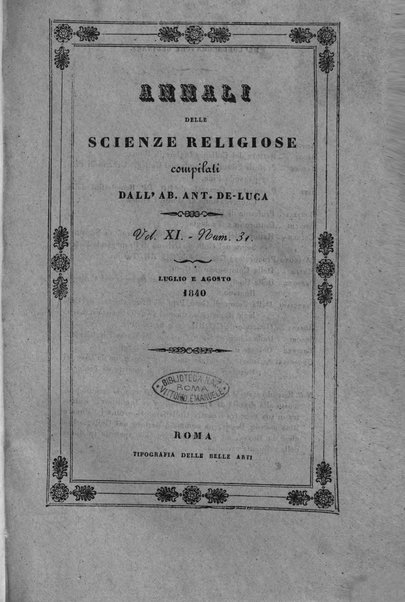 Annali delle scienze religiose