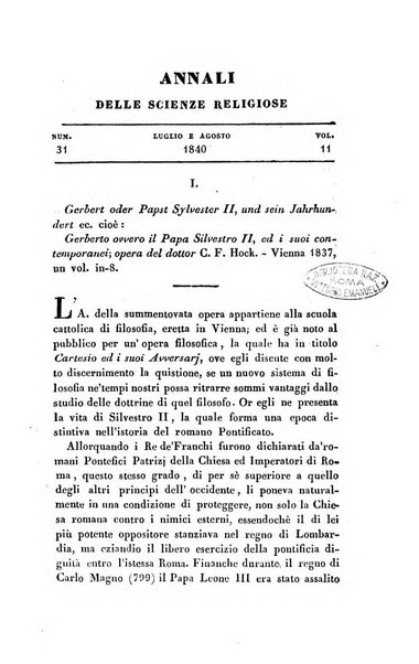 Annali delle scienze religiose