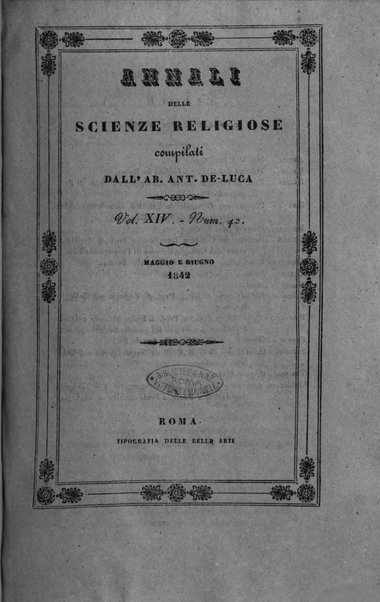 Annali delle scienze religiose