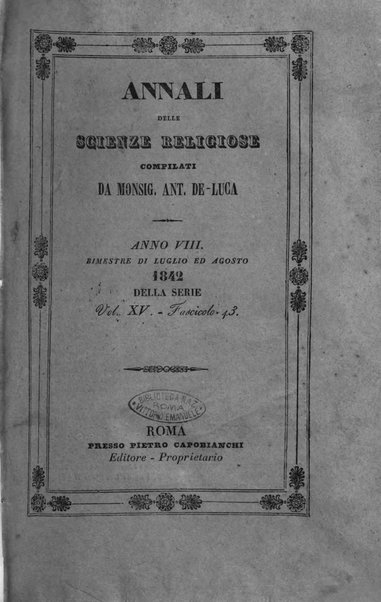 Annali delle scienze religiose