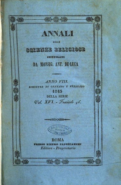 Annali delle scienze religiose