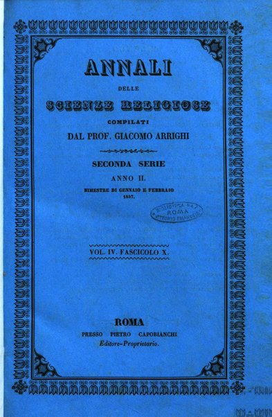 Annali delle scienze religiose