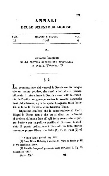 Annali delle scienze religiose