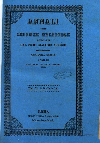 Annali delle scienze religiose