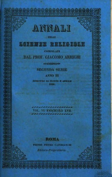 Annali delle scienze religiose