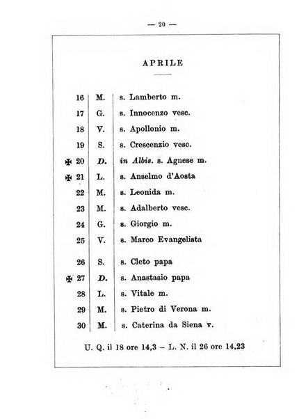 Calendario reale