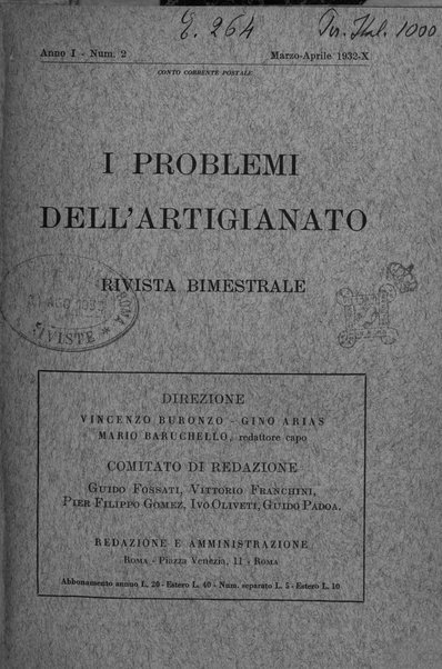 I problemi dell'artigianato