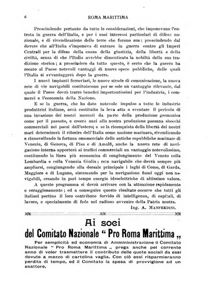 Roma marittima bollettino ufficiale del Comitato