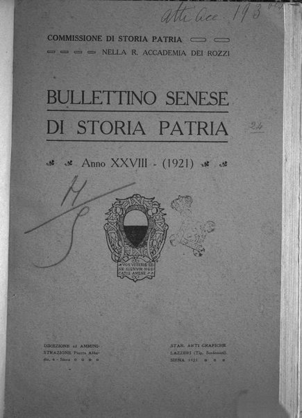 Bullettino senese di storia patria