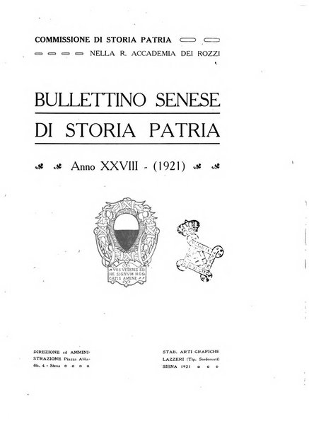 Bullettino senese di storia patria