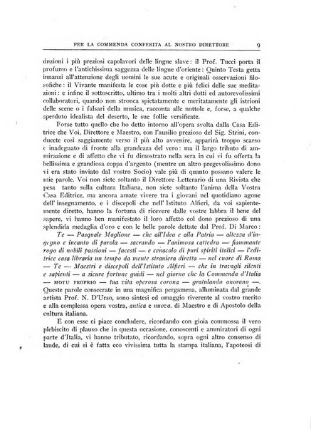 Rivista di cultura organo della Società di cultura nazionale