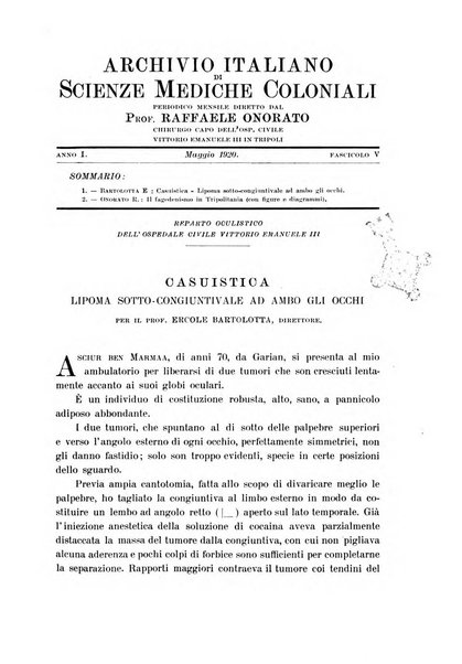 Archivio italiano di scienze mediche coloniali