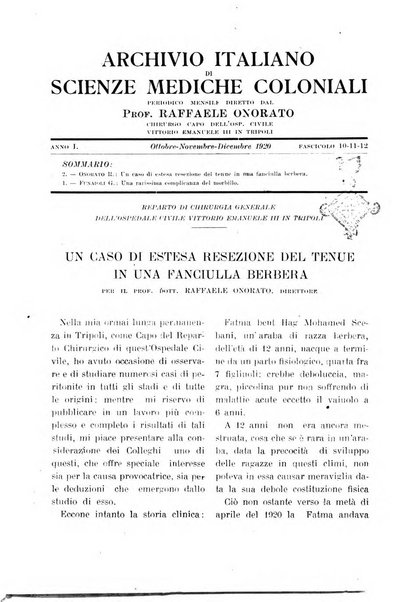 Archivio italiano di scienze mediche coloniali