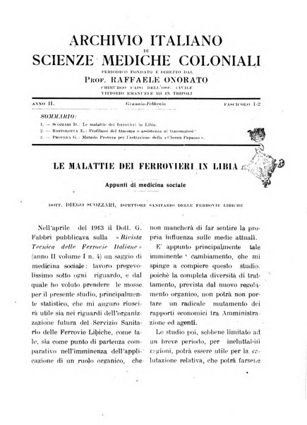 Archivio italiano di scienze mediche coloniali