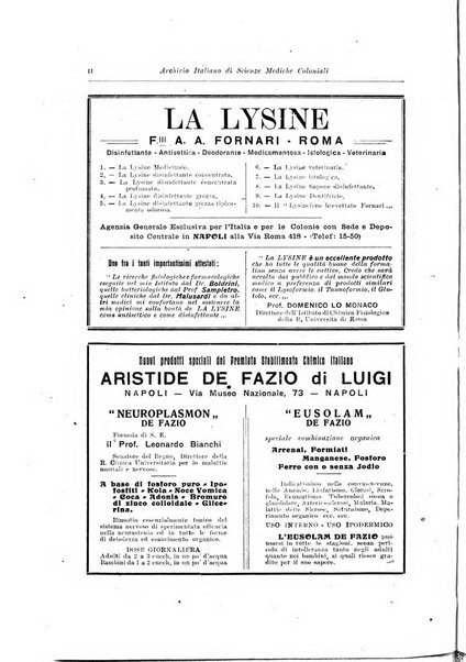 Archivio italiano di scienze mediche coloniali