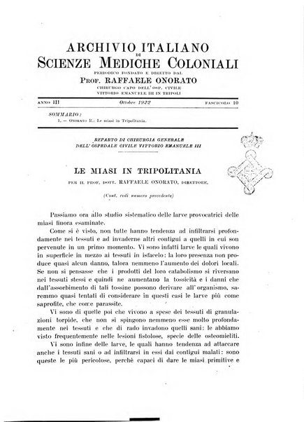 Archivio italiano di scienze mediche coloniali