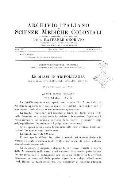 Archivio italiano di scienze mediche coloniali