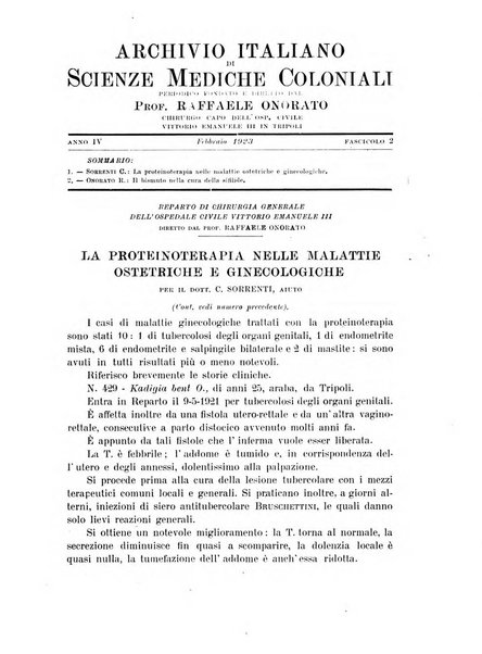 Archivio italiano di scienze mediche coloniali